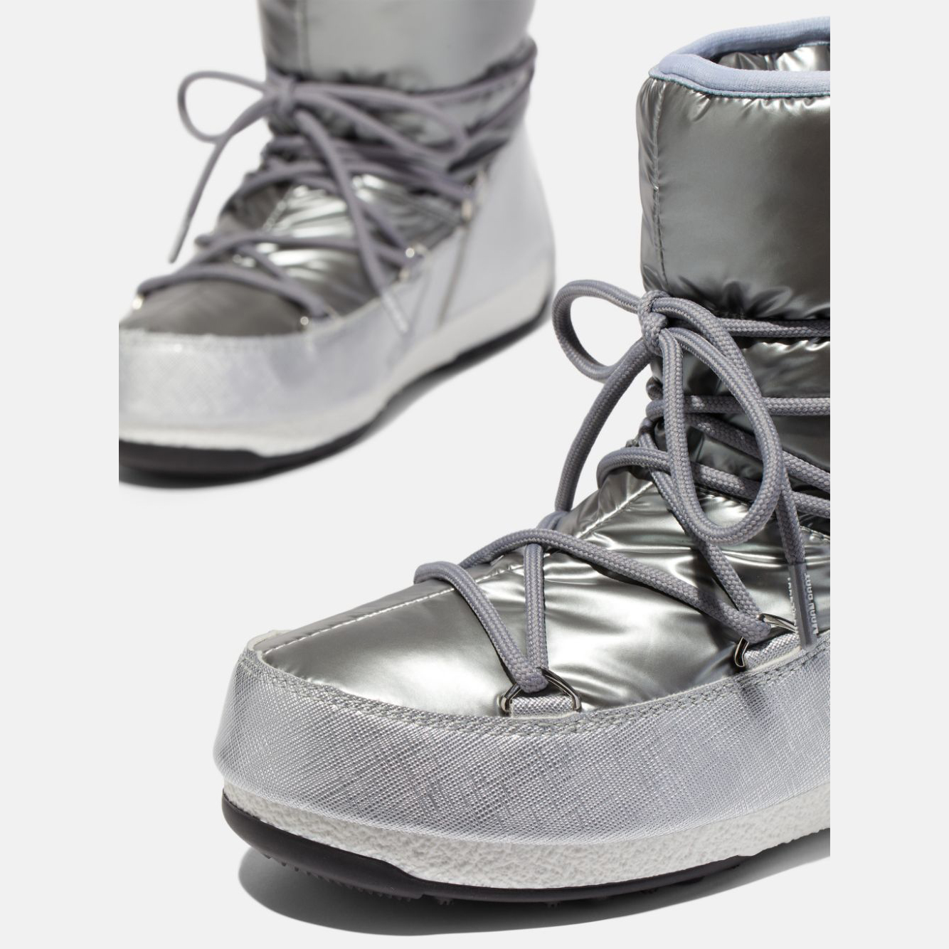 Moon Boot® Protecht Low Pillow Vinterstøvler Dame Sølv NO-172839